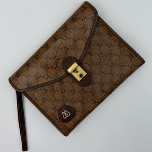 MORABITO 1905 PARIS • Monogram Coated Canvas Clutch Bag • Imperial Warrant